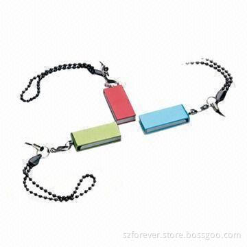 Mini USB Flash Drives with Push and Pull Style, Full Capacity, 3-year Warranty